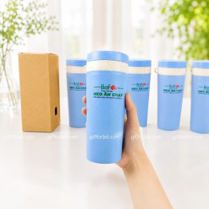 BÌNH NHỰA LÚA MẠCH 350ML IN LOGO - QUÀ TẶNG DOANH NGHIỆP GIÁ TỐT