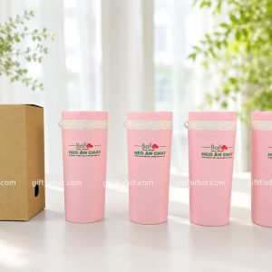 BÌNH NHỰA LÚA MẠCH 350ML IN LOGO - QUÀ TẶNG TRẺ EM THIẾT THỰC VÀ NHIỀU MÀU SẮC